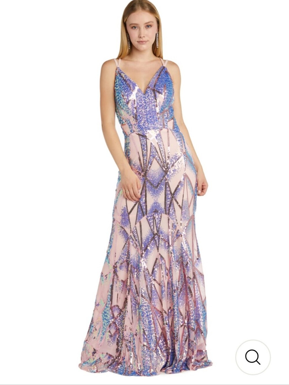 Morgan & Company Halter Dress Sz. 1/2 New!Unique,They'll Always Do A Double Take - Picture 9 of 11